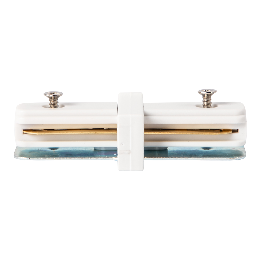 Conector drept alb pentru sina monofazica Track Light