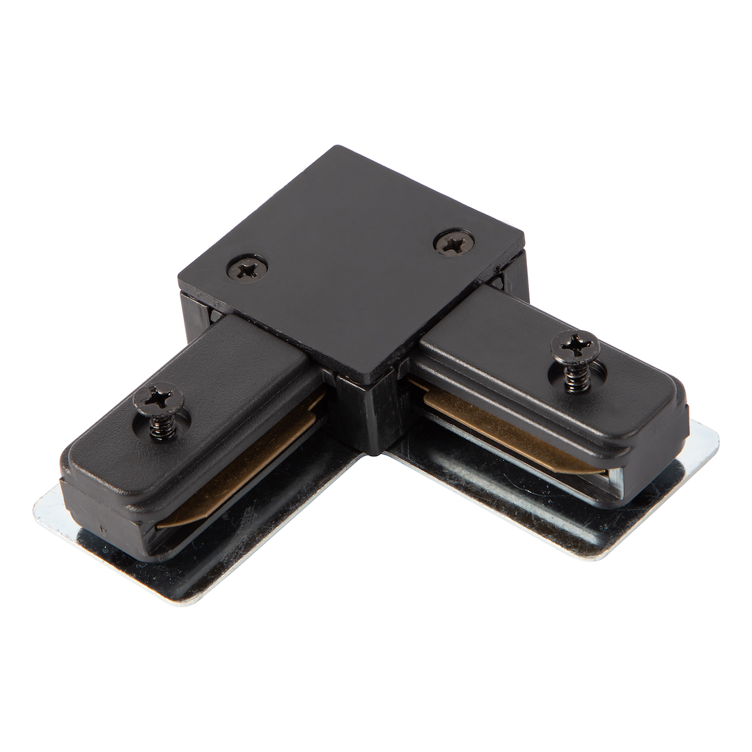 Conector L negru pentru sina monofazica Track Light