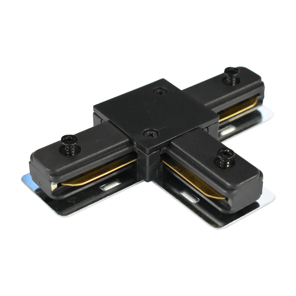 Conector T negru pentru sina monofazica Track Light