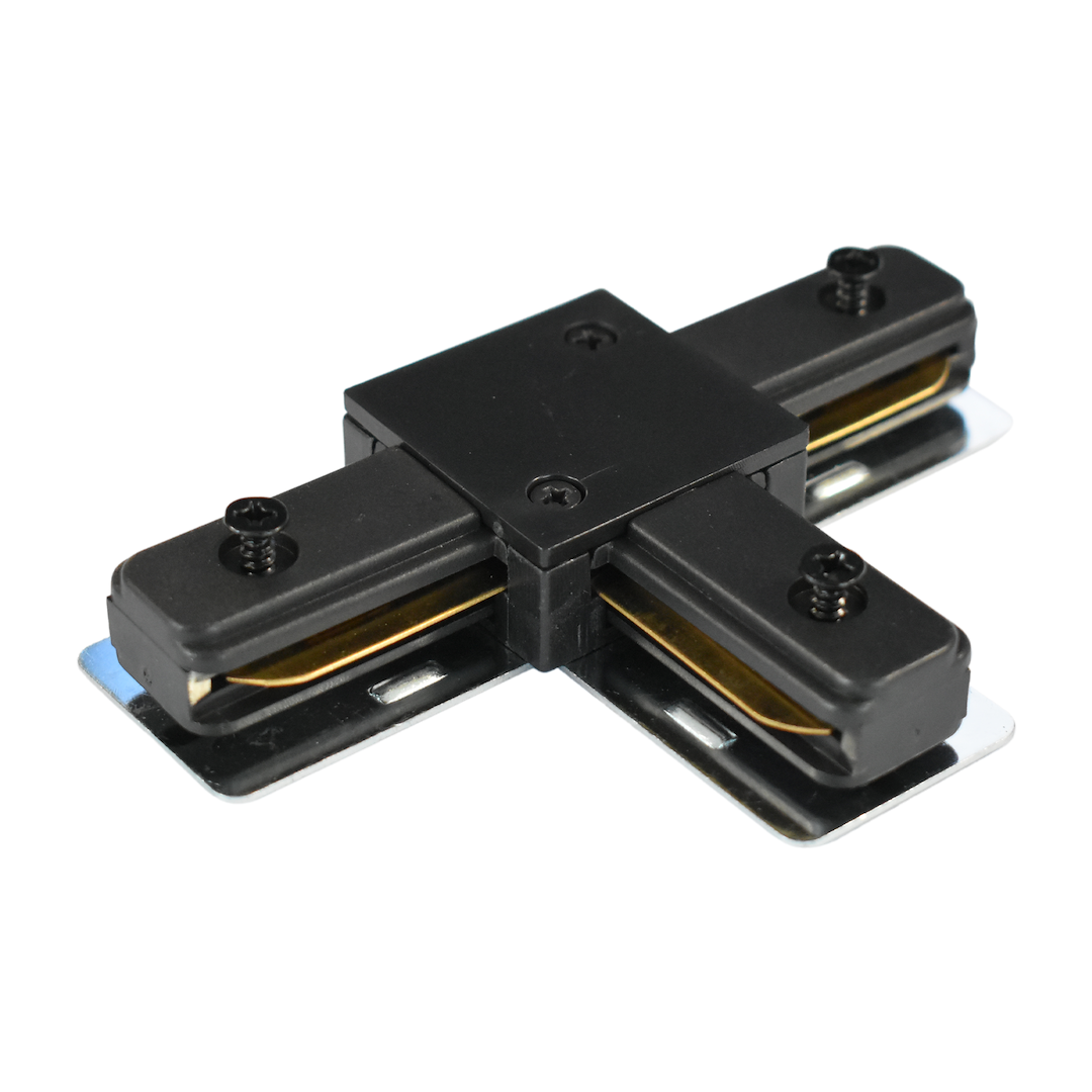 Conector T negru pentru sina monofazica Track Light