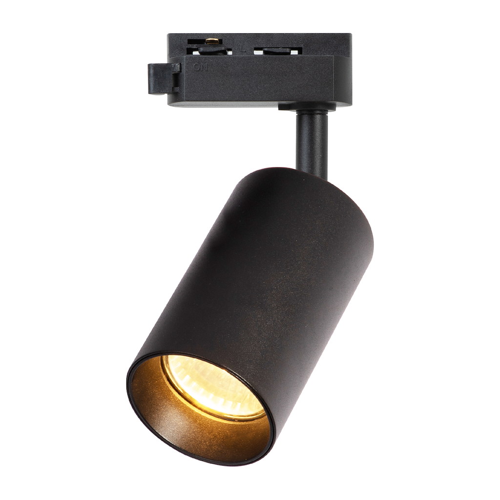 Proiector metalic negru pentru sina monofazica Track Light Pipe