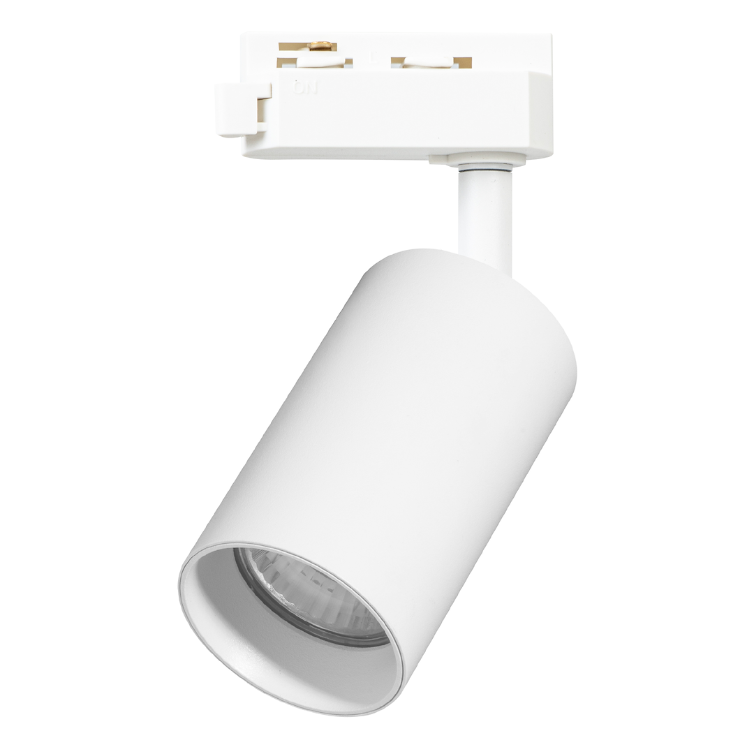 Proiector metalic alb pentru sina monofazica Track Light Pipe