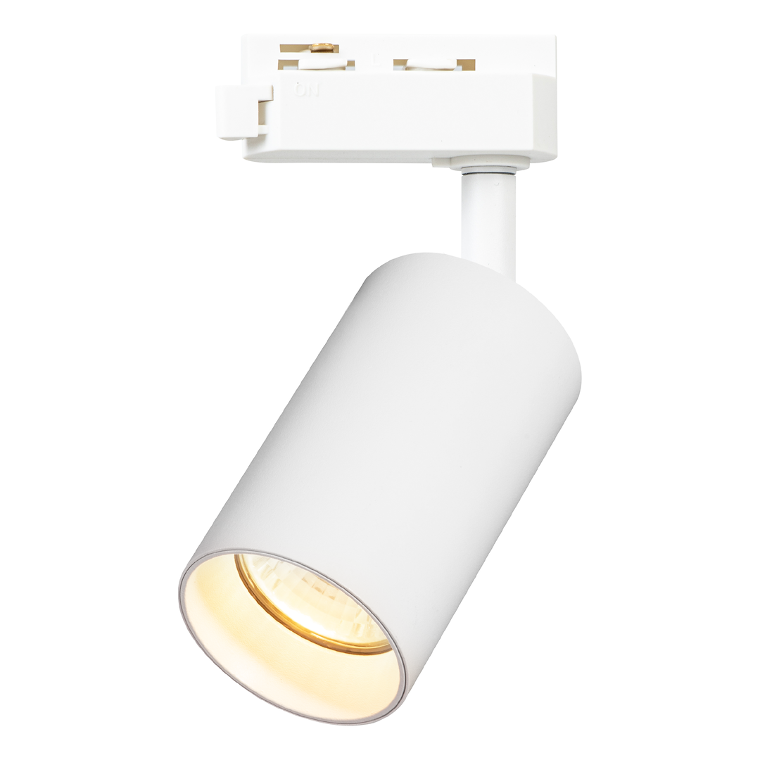 Proiector metalic alb pentru sina monofazica Track Light Pipe