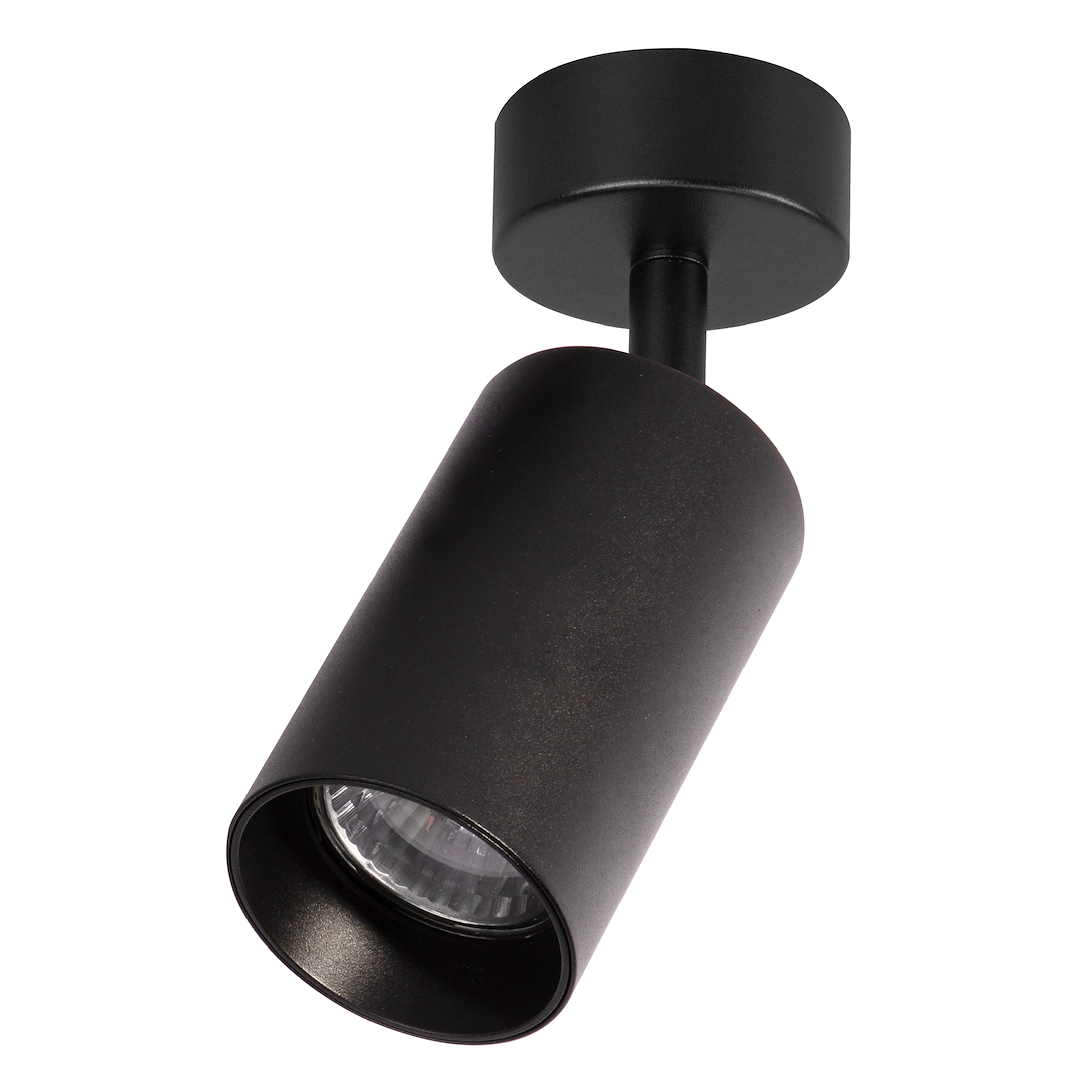 Spot metalic negru Pipe