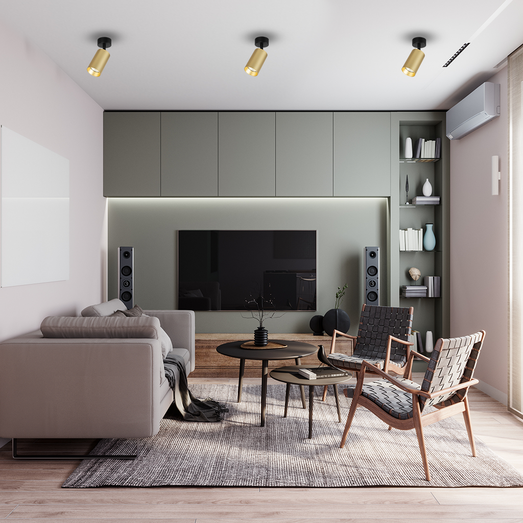 Spot metalic auriu Pipe
