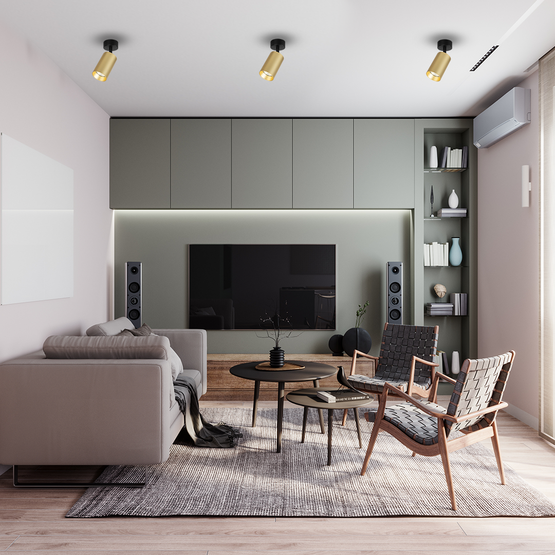 Spot metalic auriu Pipe
