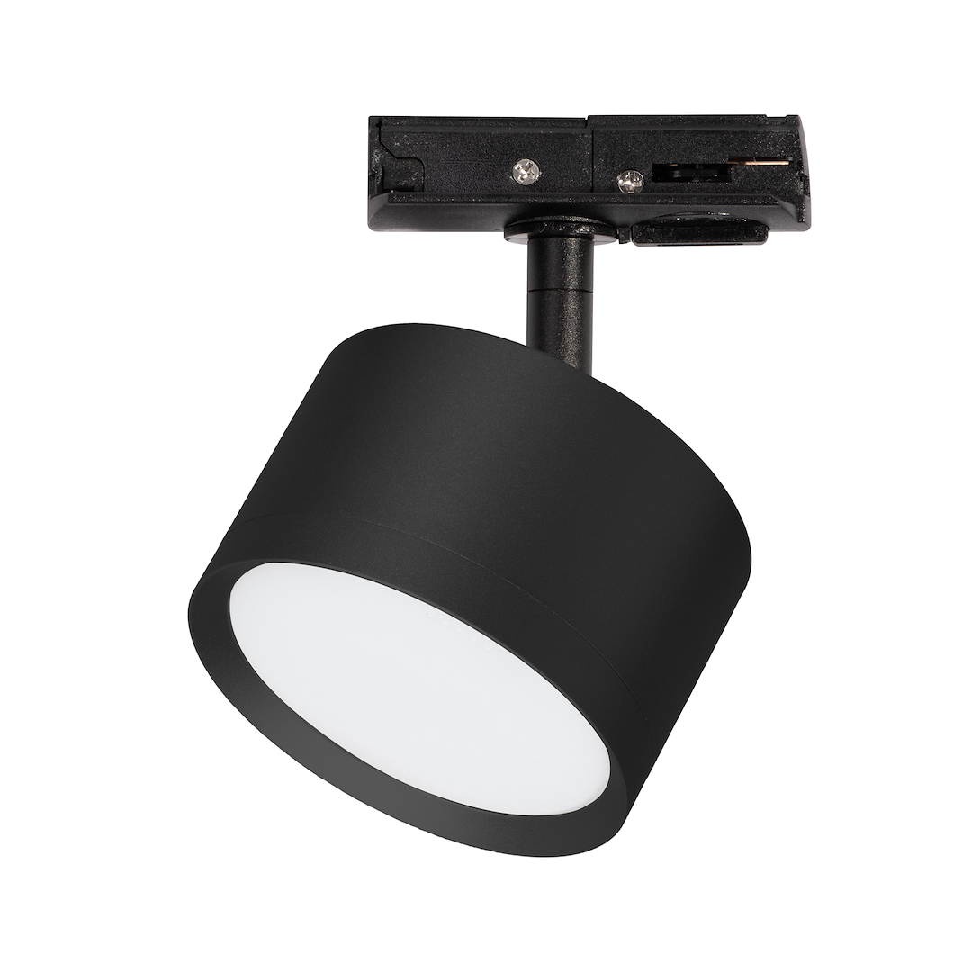 Proiector metalic negru pentru sina monofazica Track Light Cyklop