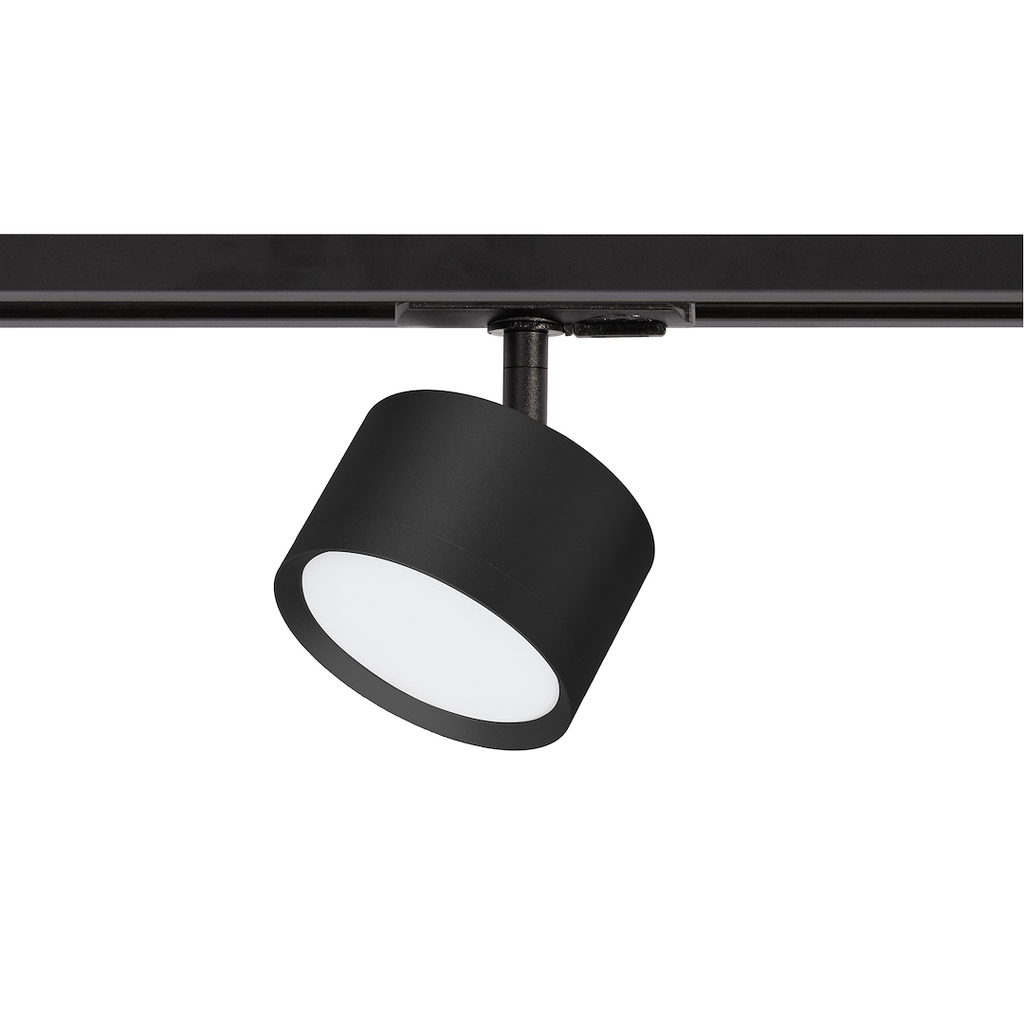 Proiector metalic negru pentru sina monofazica Track Light Cyklop