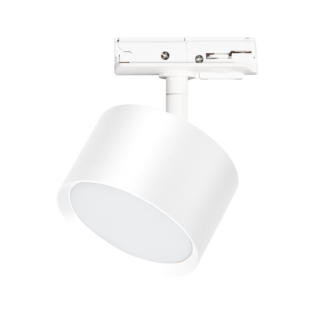 Proiector metalic alb pentru sina monofazica Track Light Cyklop