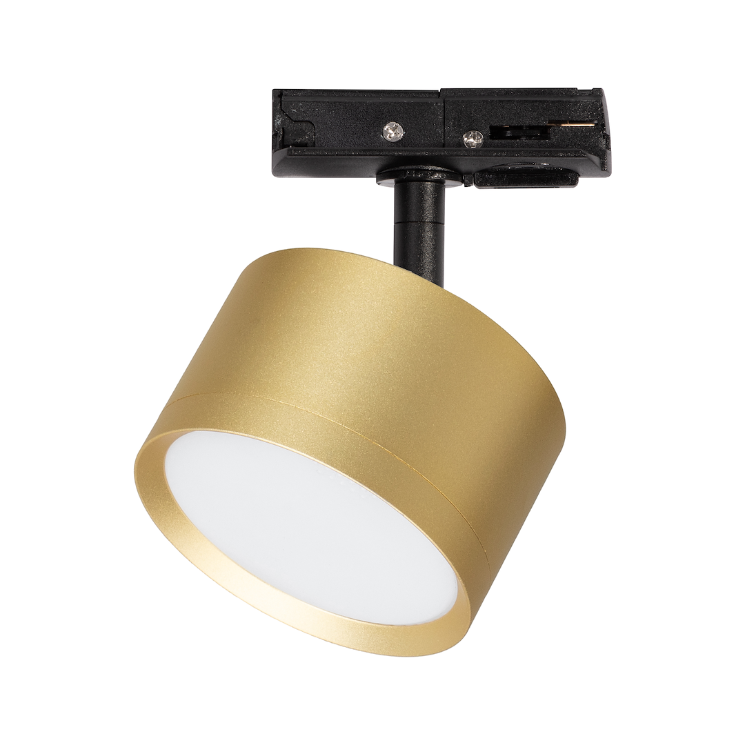 Proiector metalic auriu pentru sina monofazica Track Light Cyklop