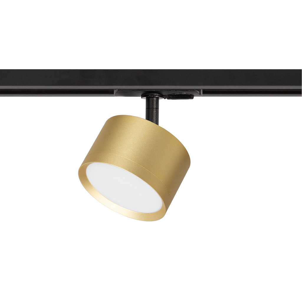 Proiector metalic auriu pentru sina monofazica Track Light Cyklop