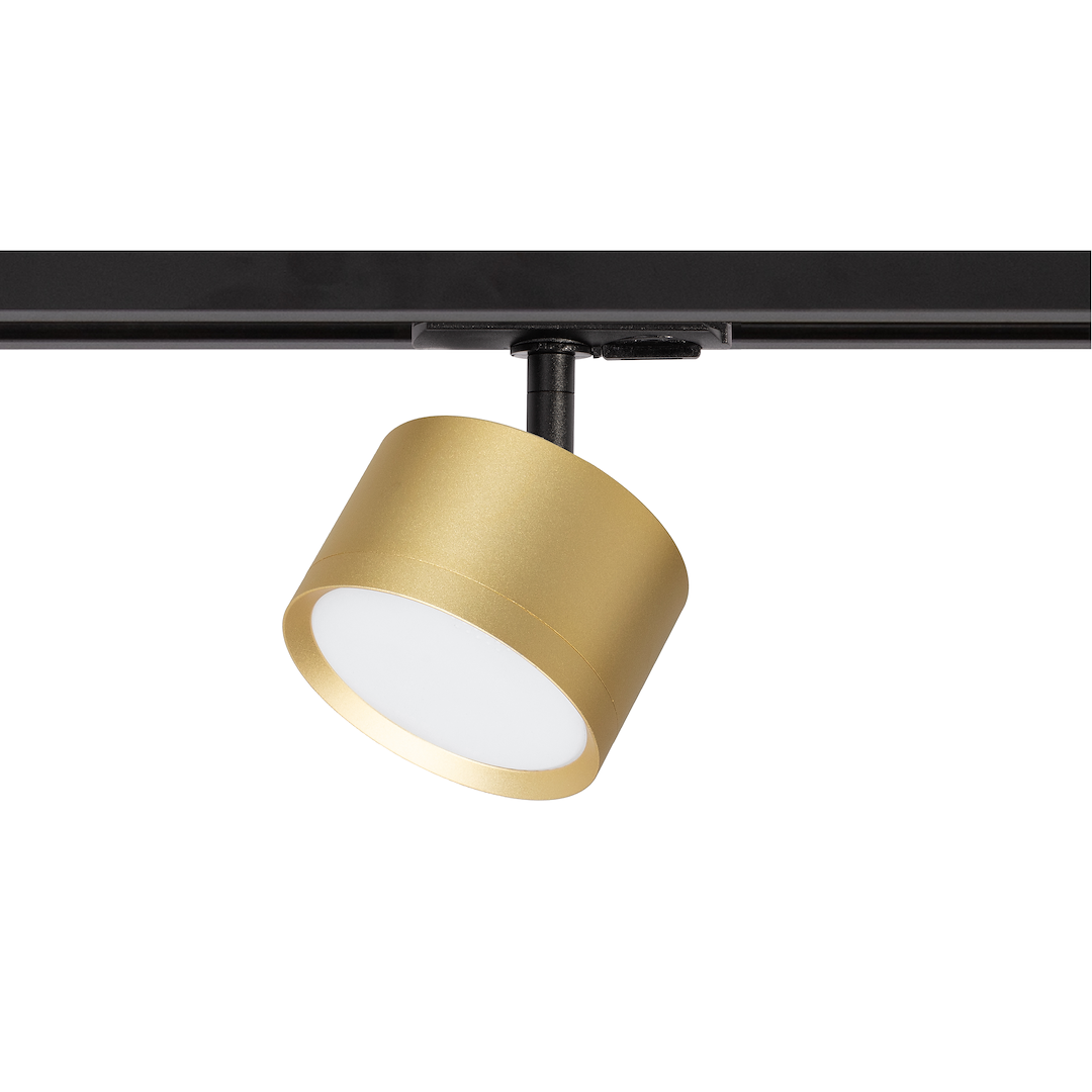 Proiector metalic auriu pentru sina monofazica Track Light Cyklop