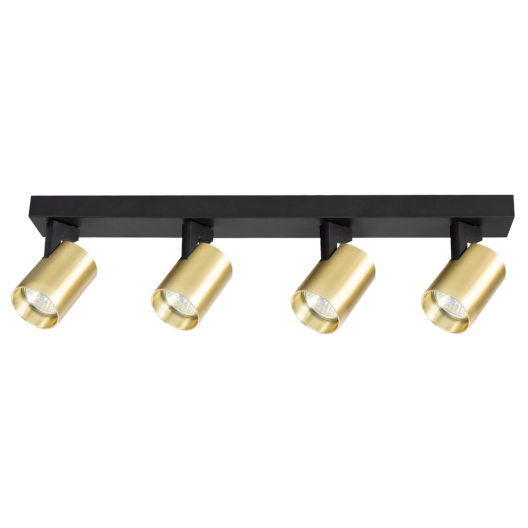 Plafoniera metalica aurie 4 lumini Volf