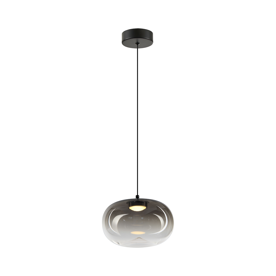 Lampa suspendata LED din sticla smoked Vaso