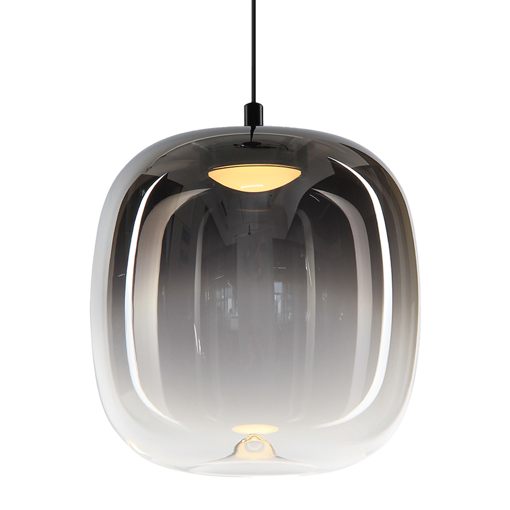 Lampa suspendata LED din sticla smoked Vaso 2
