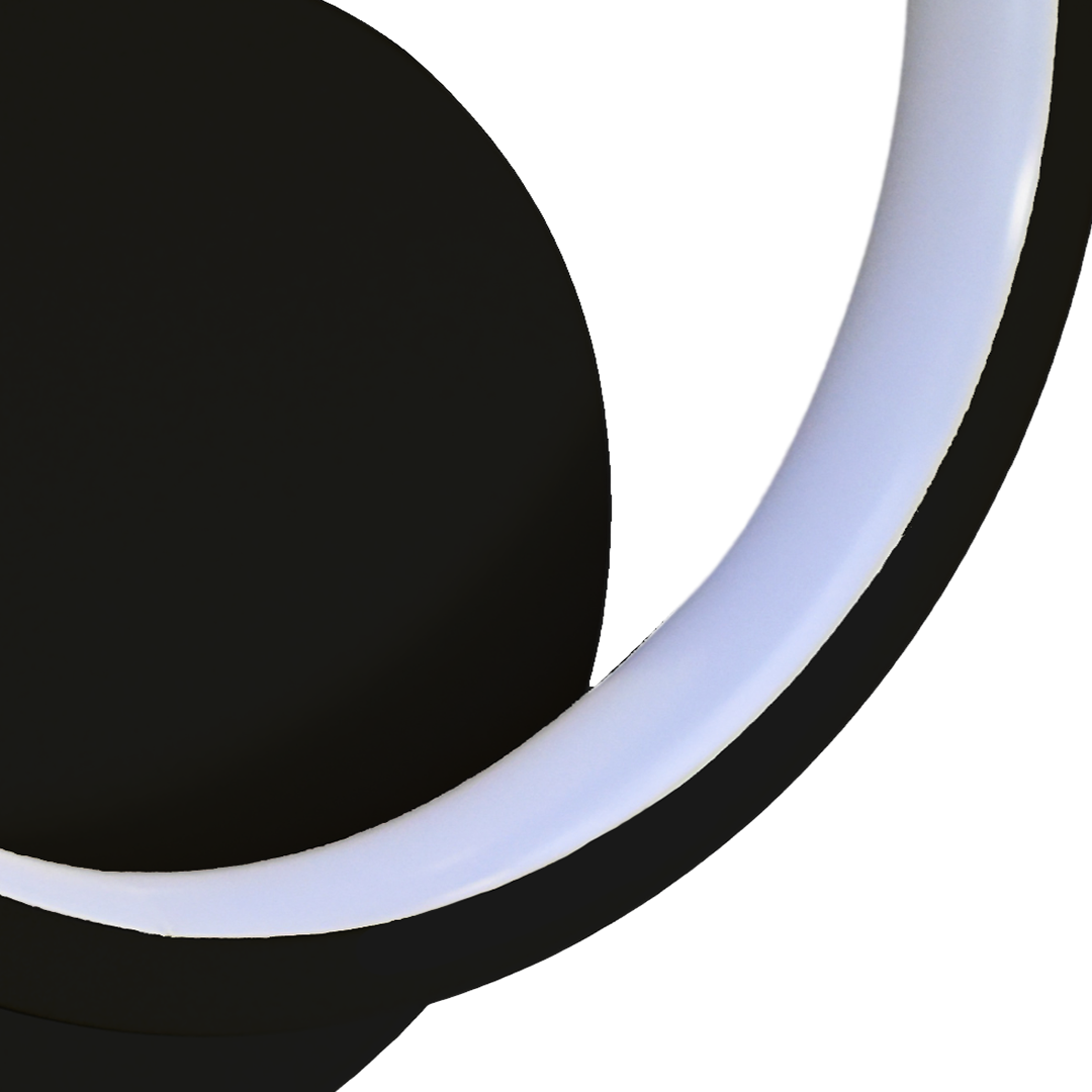 Aplica LED neagra Hoop