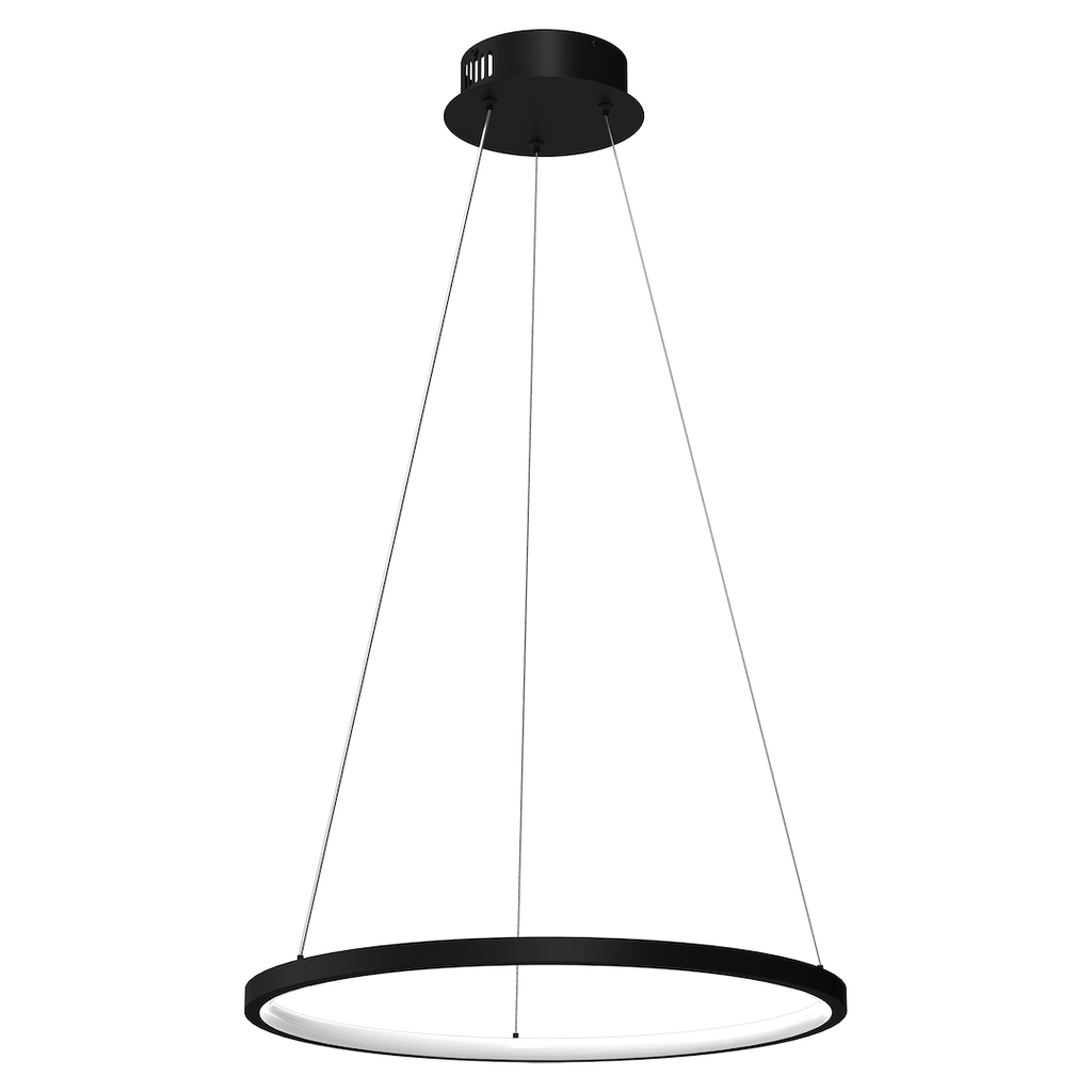Lampa suspendata LED neagra Hoop
