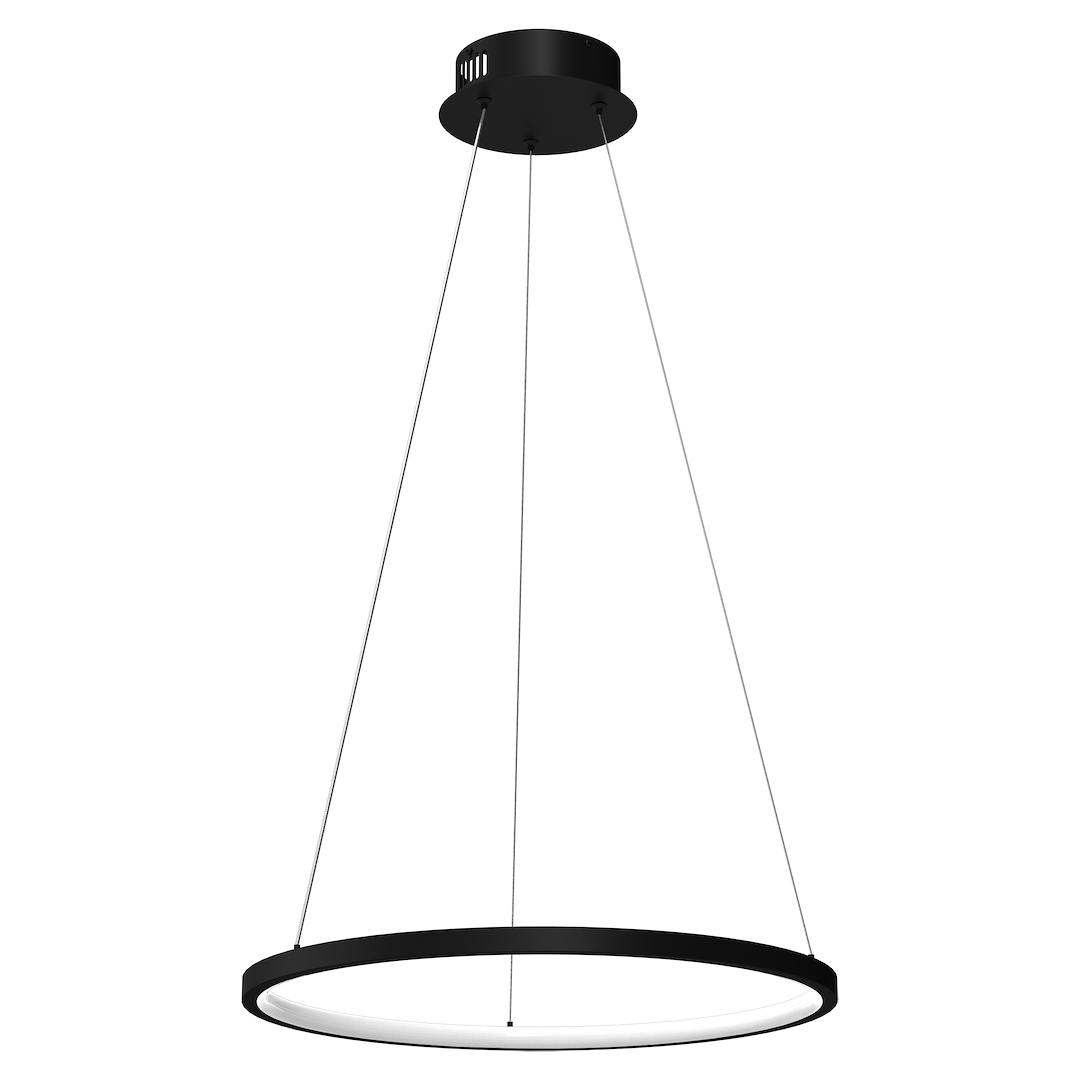 Lampa suspendata LED neagra Hoop