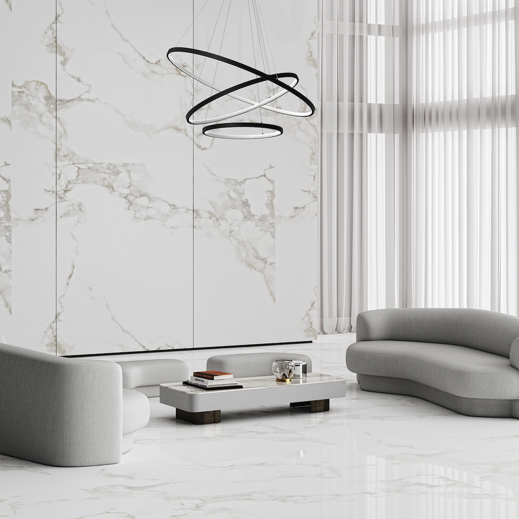 Lampa suspendata LED neagra 3 lumini Hoop
