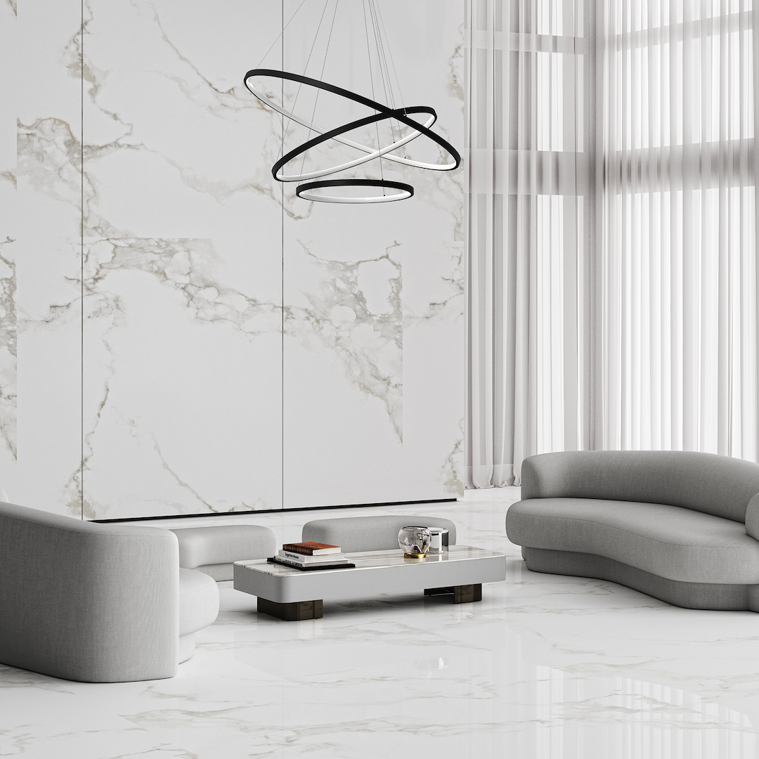 Lampa suspendata LED neagra 3 lumini Hoop