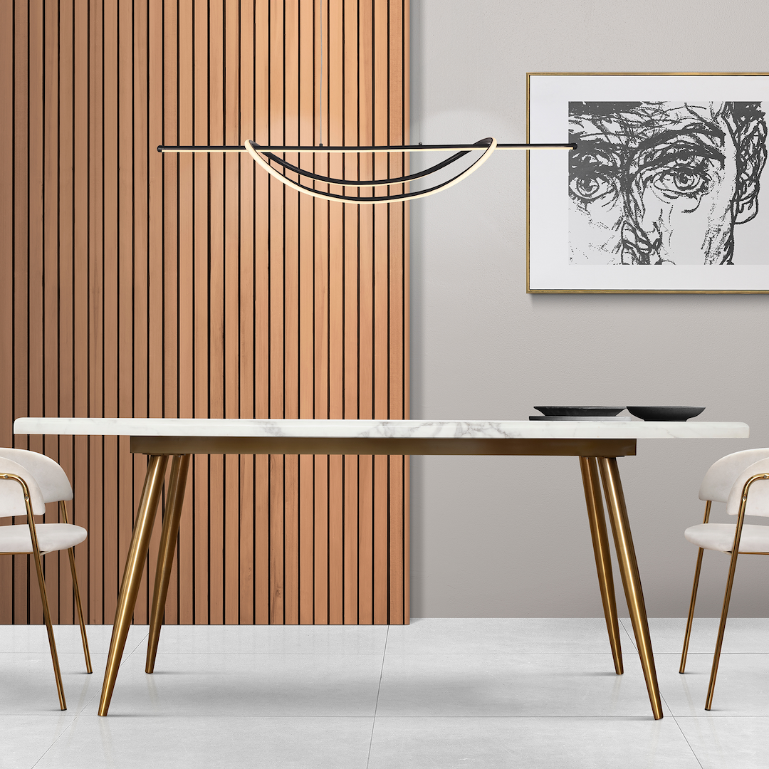 Lampa suspendata LED Ambar