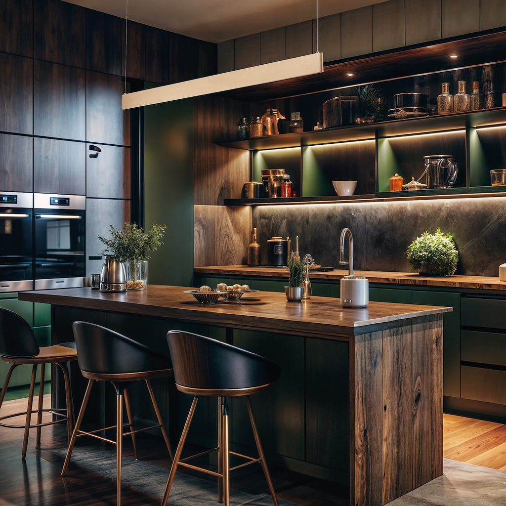 Lampa suspendata aurie Linea