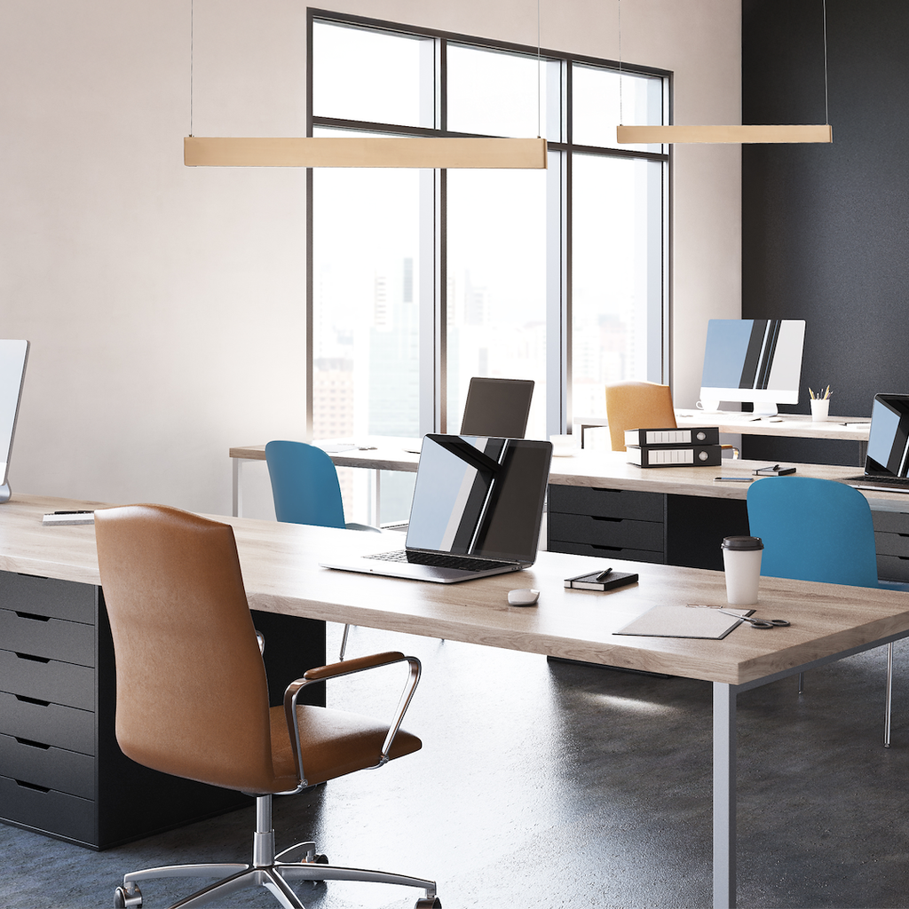 Lampa suspendata aurie Linea