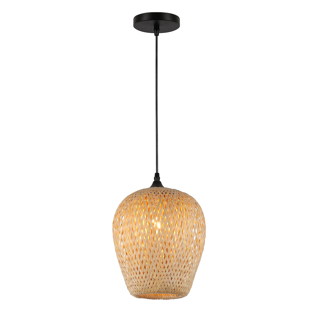 Lampa suspendata cu abrajur bambus Alma