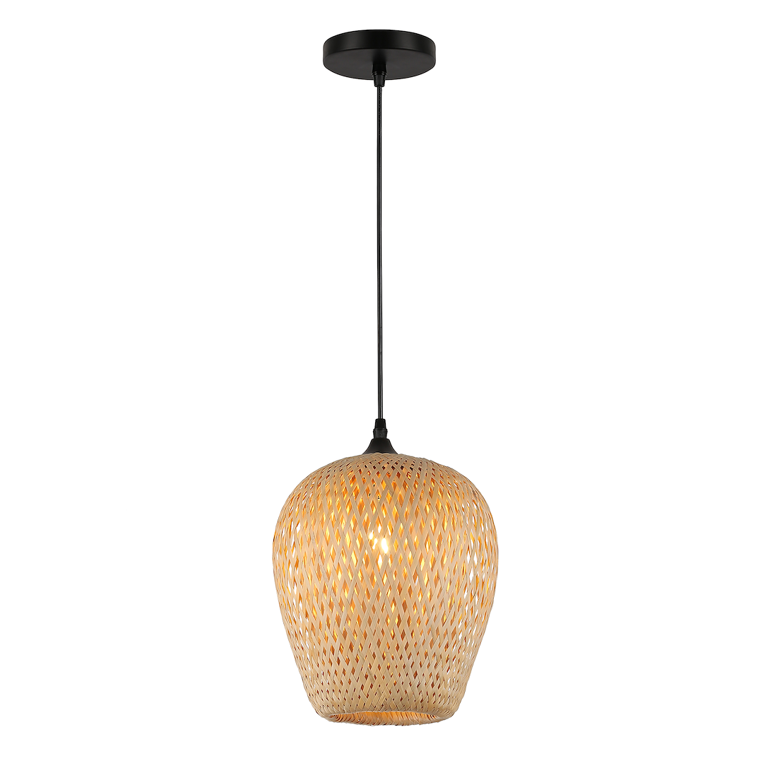 Lampa suspendata cu abrajur bambus Alma