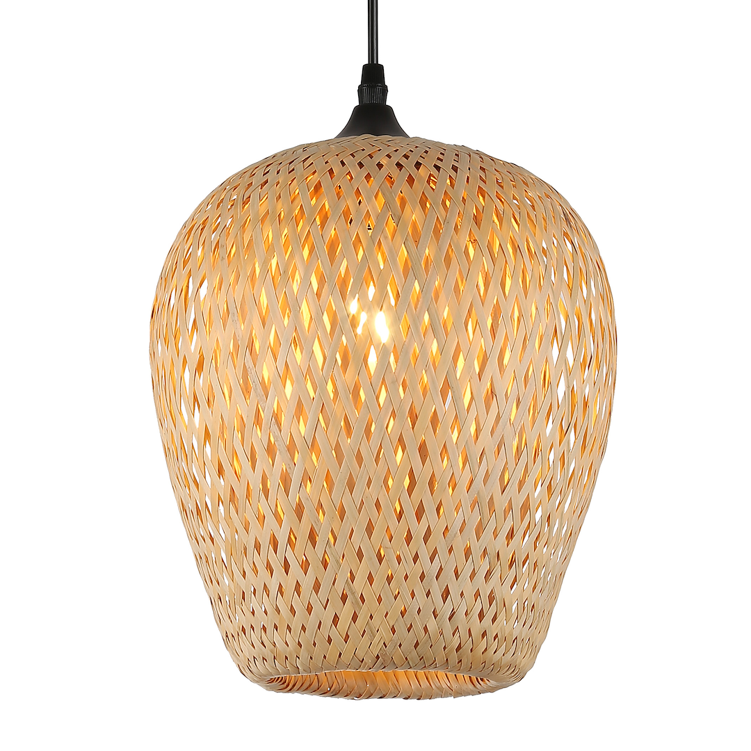 Lampa suspendata cu abrajur bambus Alma