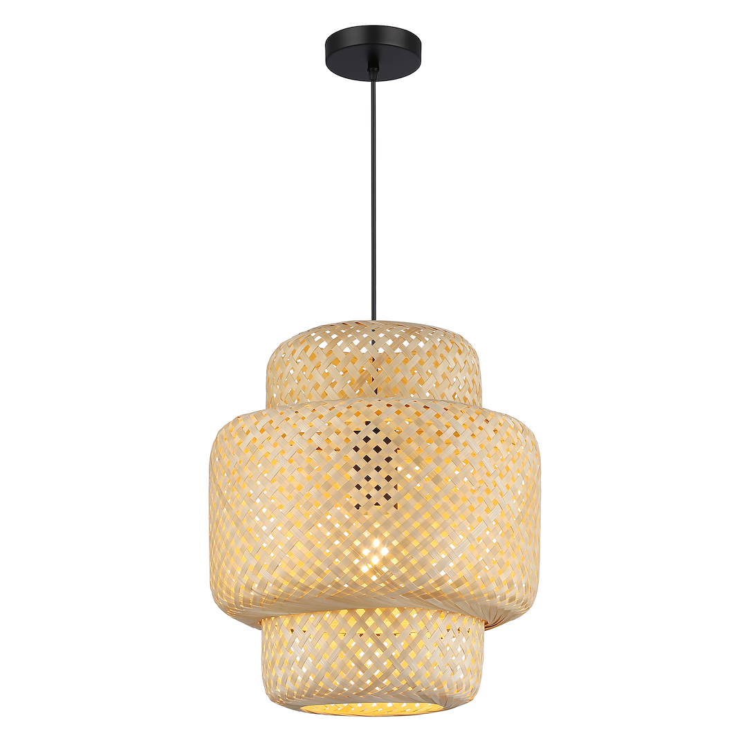 Lampa suspendata cu abrajur bambus ⌀ 300mm Hestia