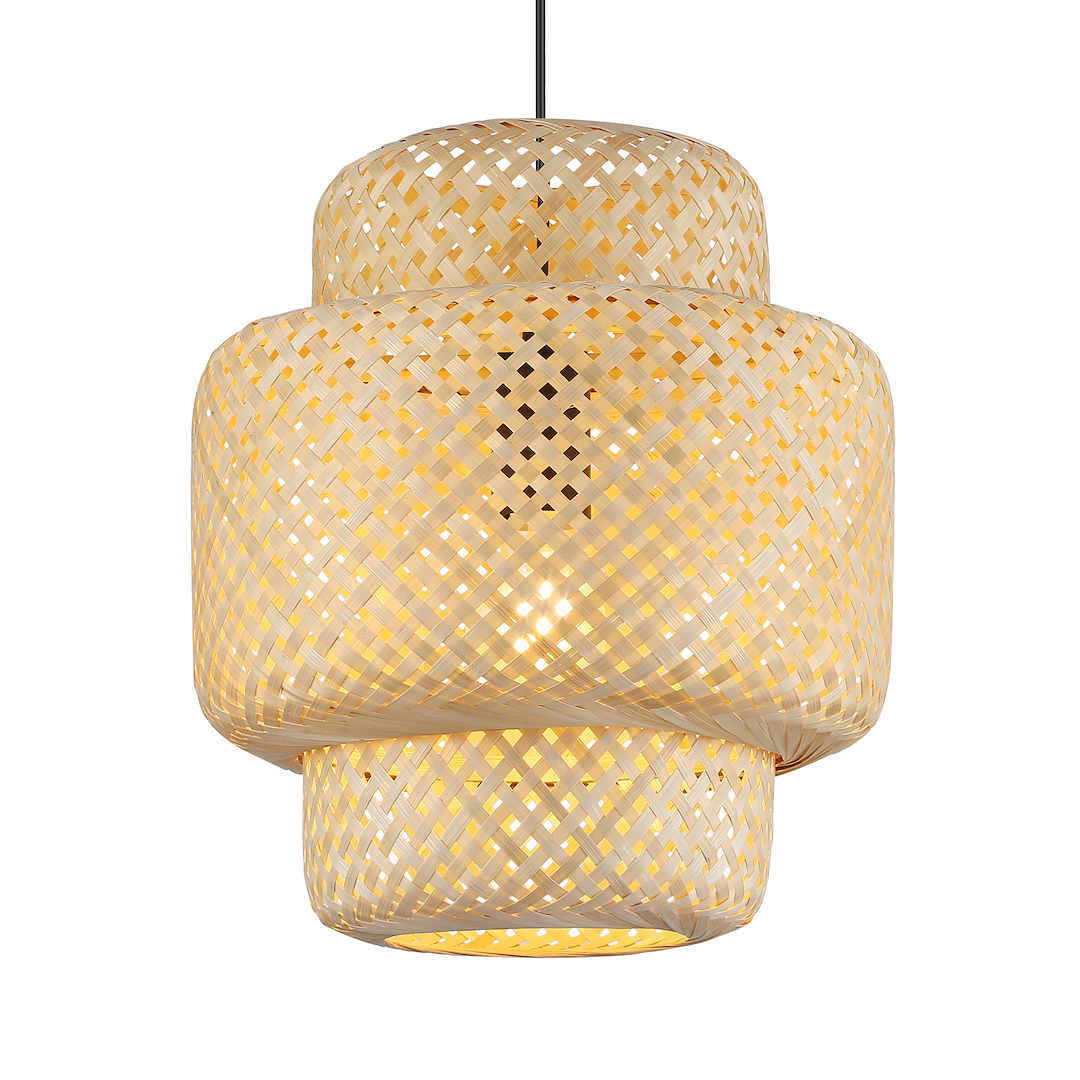 Lampa suspendata cu abrajur bambus ⌀ 300mm Hestia