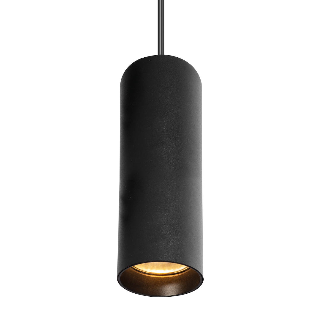 Proiector metalic negru pentru sina monofazica Track Light Pipe Luminaire