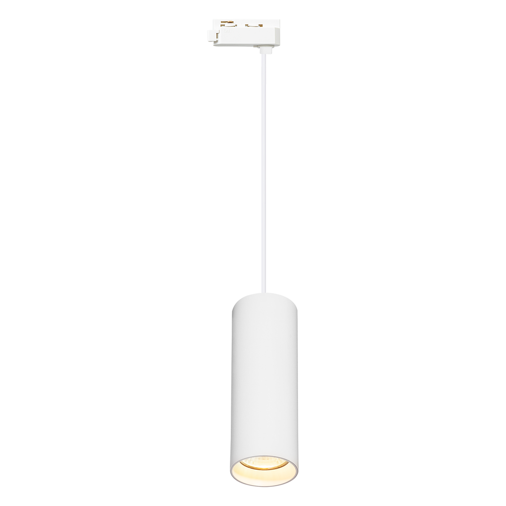Proiector metalic alb pentru sina monofazica Track Light Pipe Luminaire
