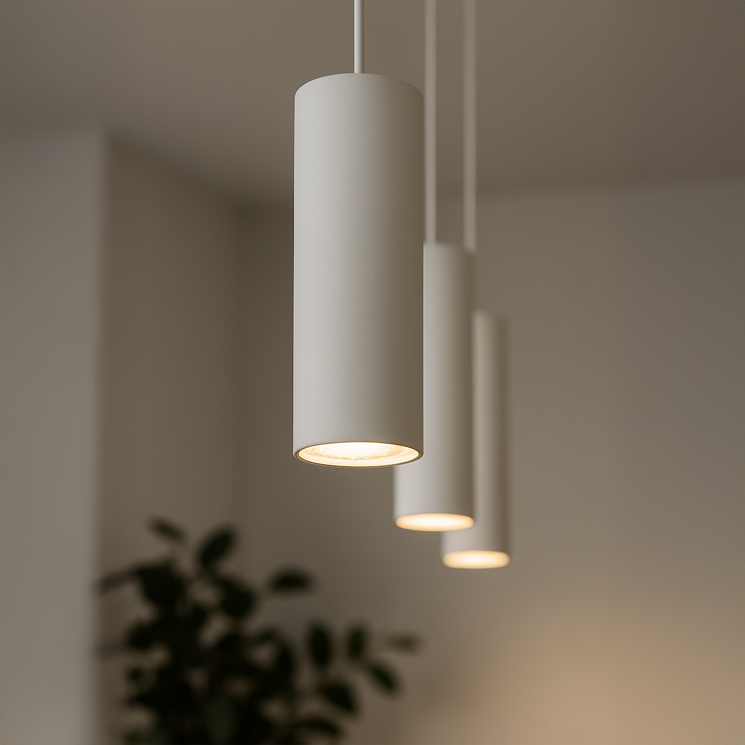 Proiector metalic alb pentru sina monofazica Track Light Pipe Luminaire