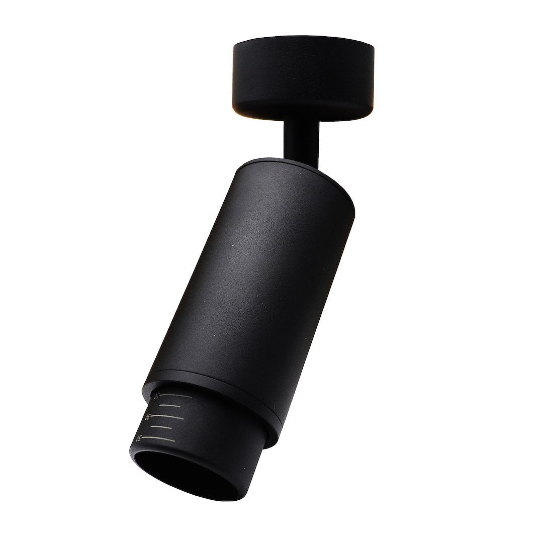 Spot metalic negru Mica Zoom