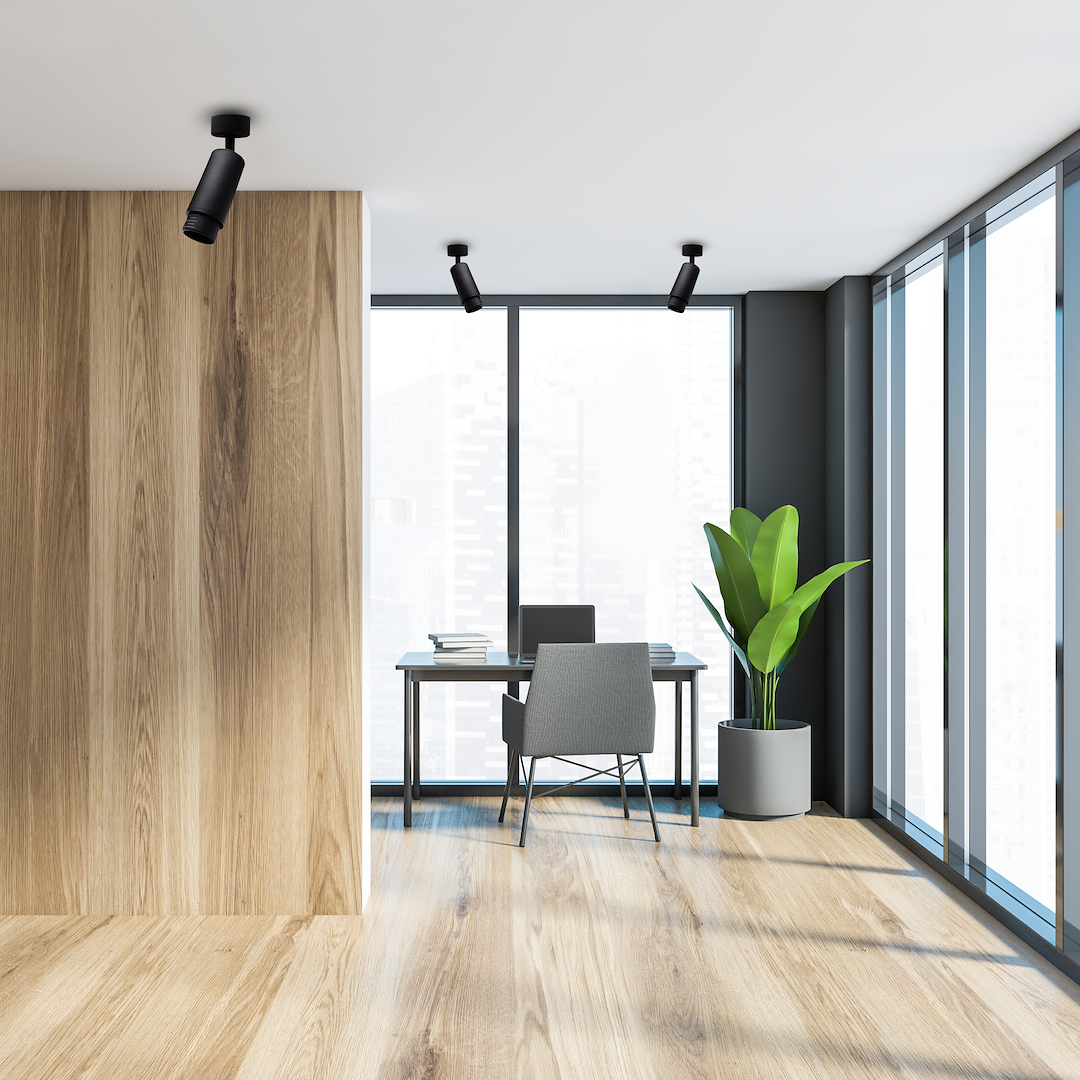 Spot metalic negru Mica Zoom