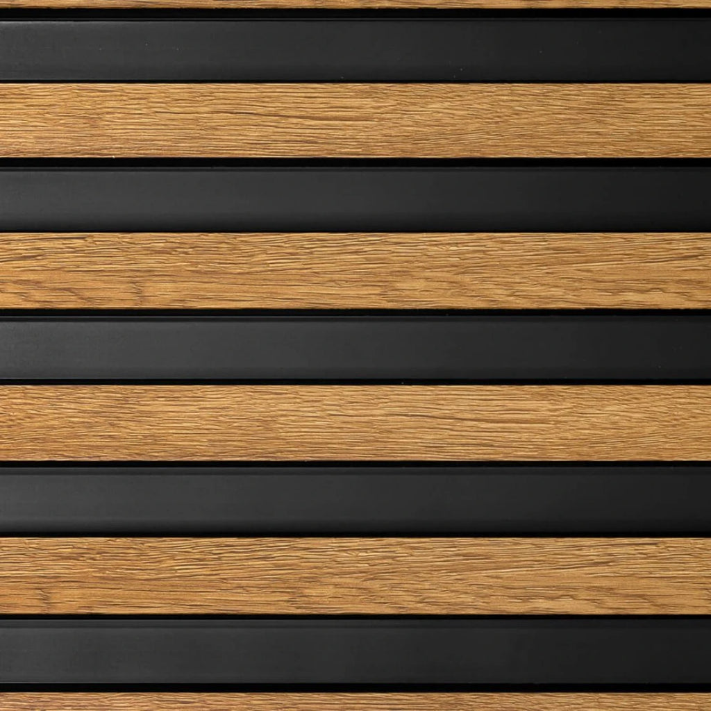 Panou decorativ riflaj polimer dur Lamelli Largo Natural Oak
