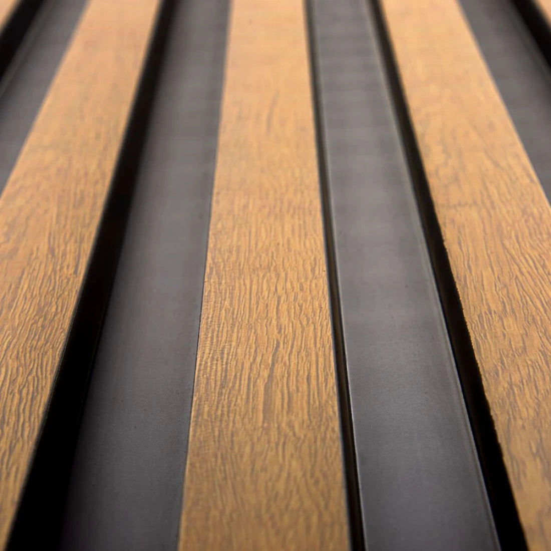 Panou decorativ riflaj polimer dur Lamelli Largo Natural Oak