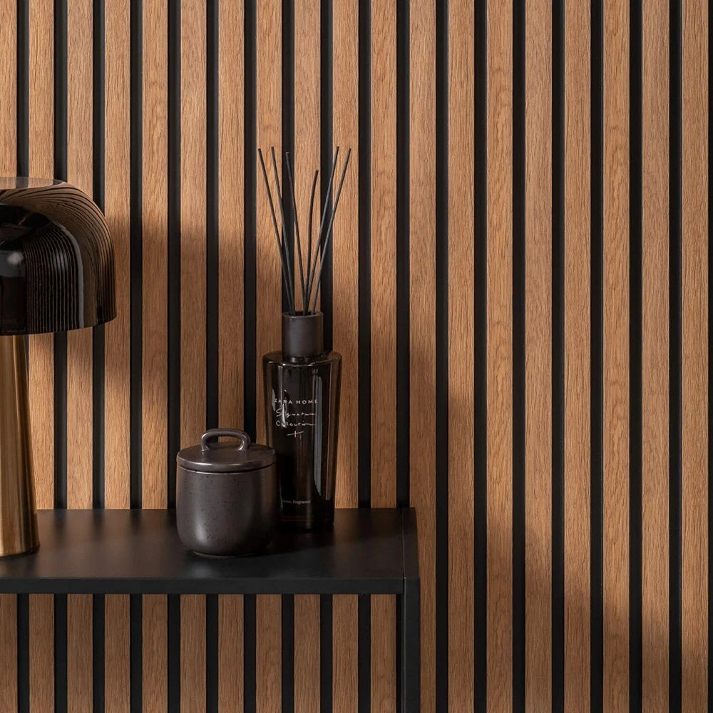 Panou decorativ riflaj polimer dur Lamelli Medio Classic Oak