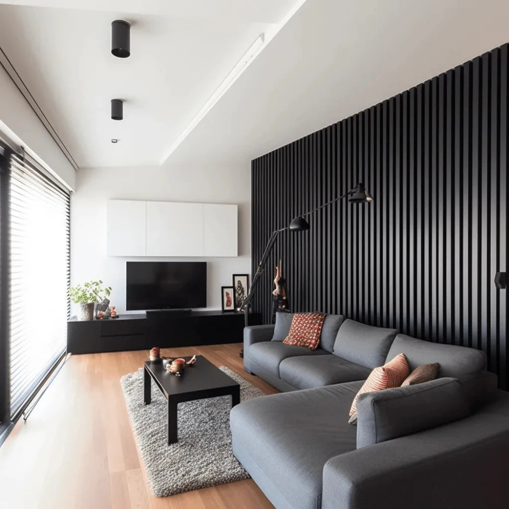 Panou decorativ riflaj din polimer dur Lamelli Largo