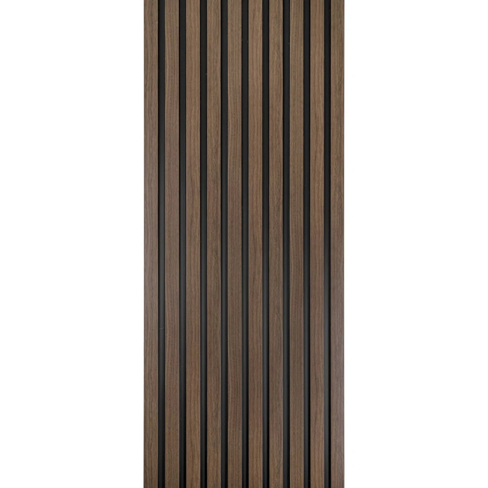 Panou decorativ riflaj polimer dur Lamelli Medio Dark Oak