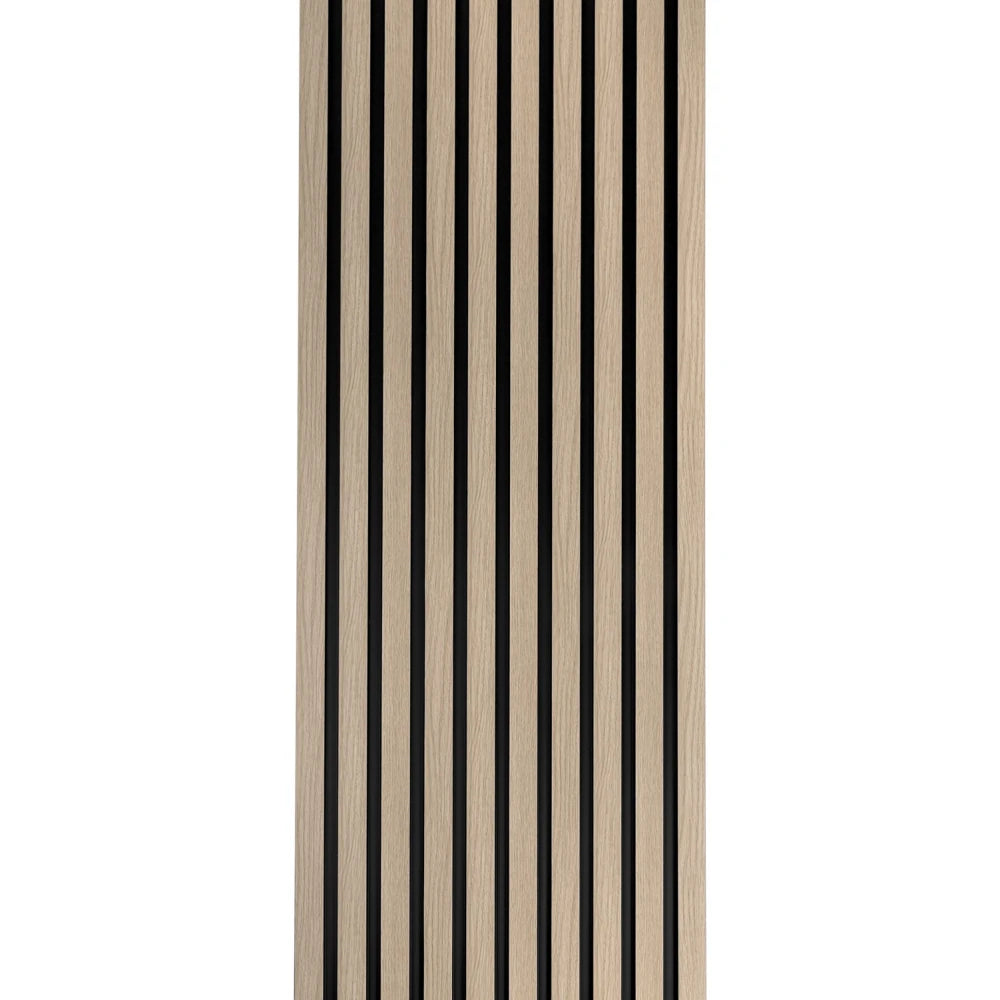 Panou decorativ riflaj polimer dur Lamelli Medio Light Oak