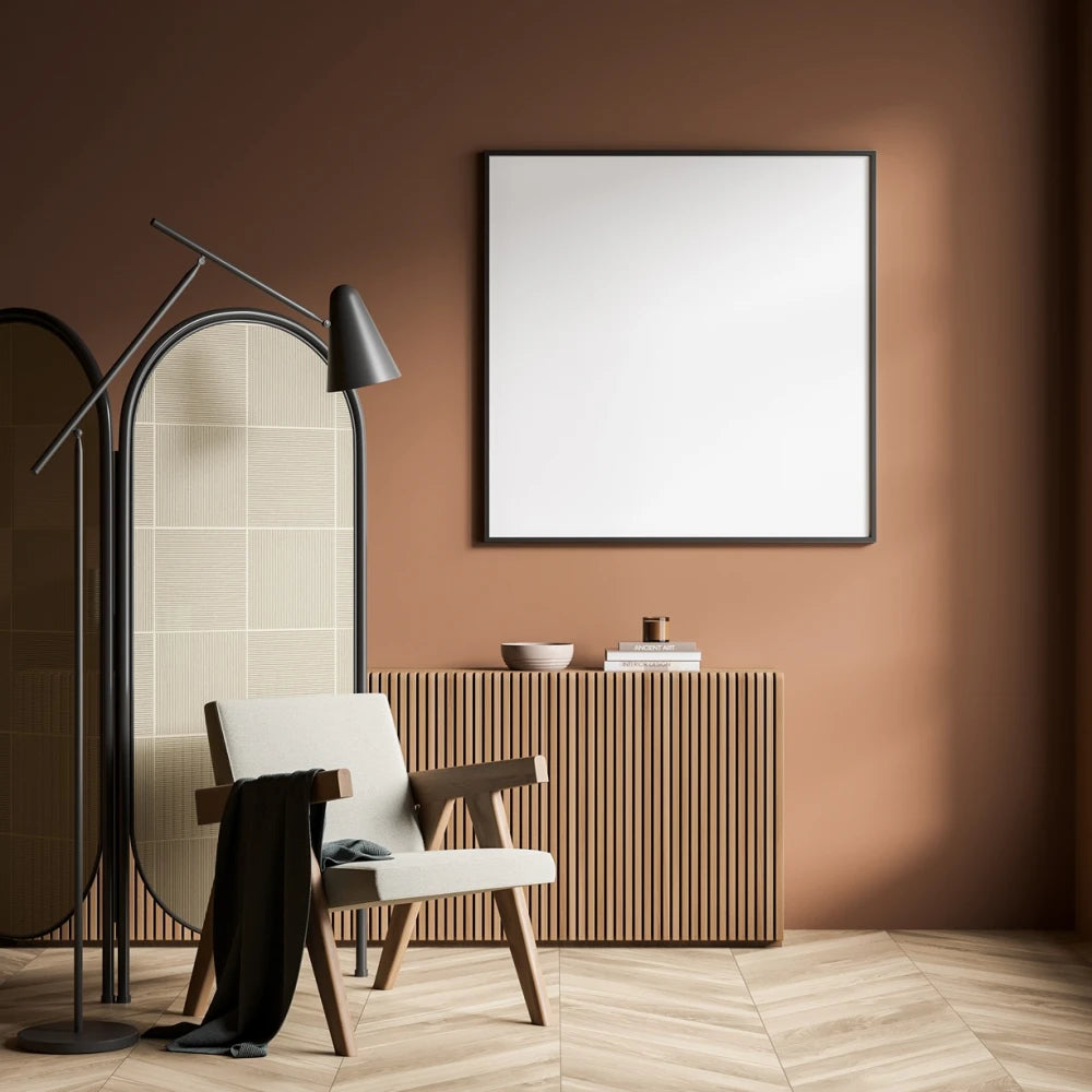 Panou decorativ riflaj polimer dur Lamelli Medio Natural Oak