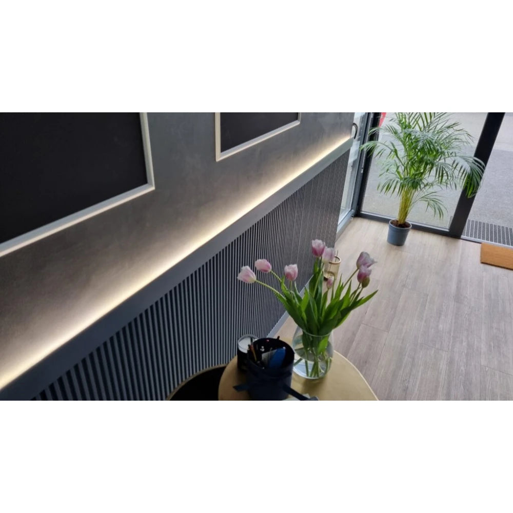 Panou decorativ riflaj din polimer dur Lamelli Stretto