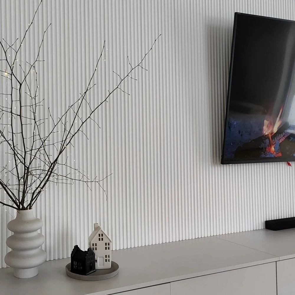 Panou decorativ riflaj din polimer dur Lamelli Stretto