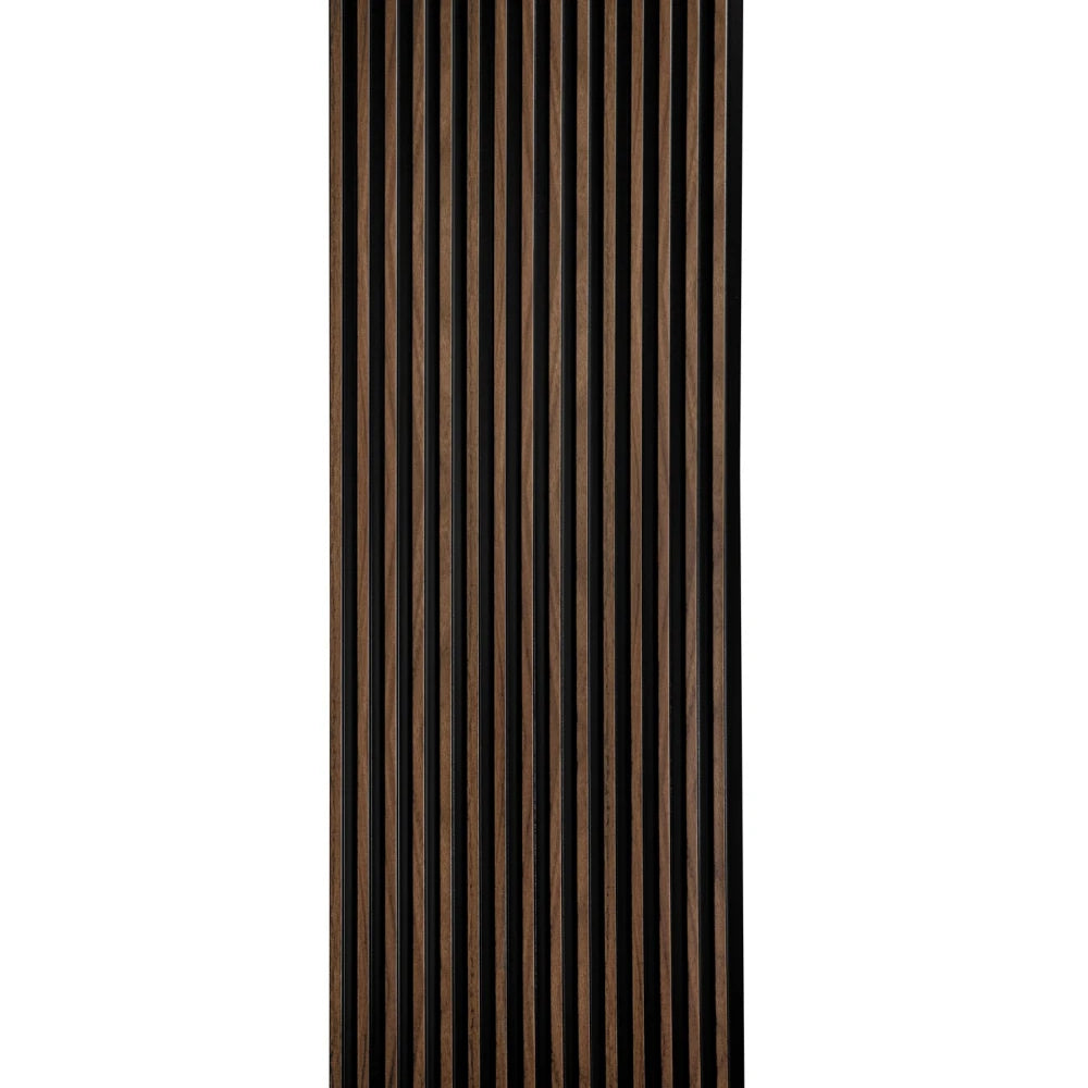 Panou decorativ riflaj polimer dur Lamelli Stretto Dark Oak