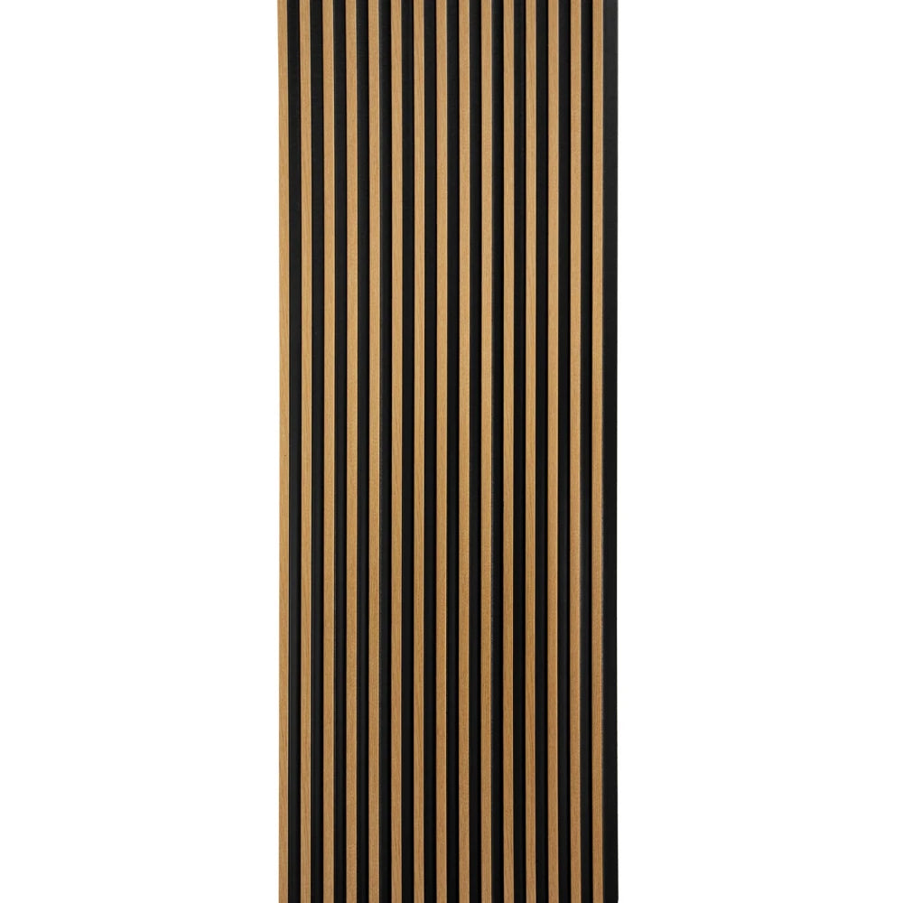 Panou decorativ riflaj polimer dur Lamelli Stretto Natural Oak