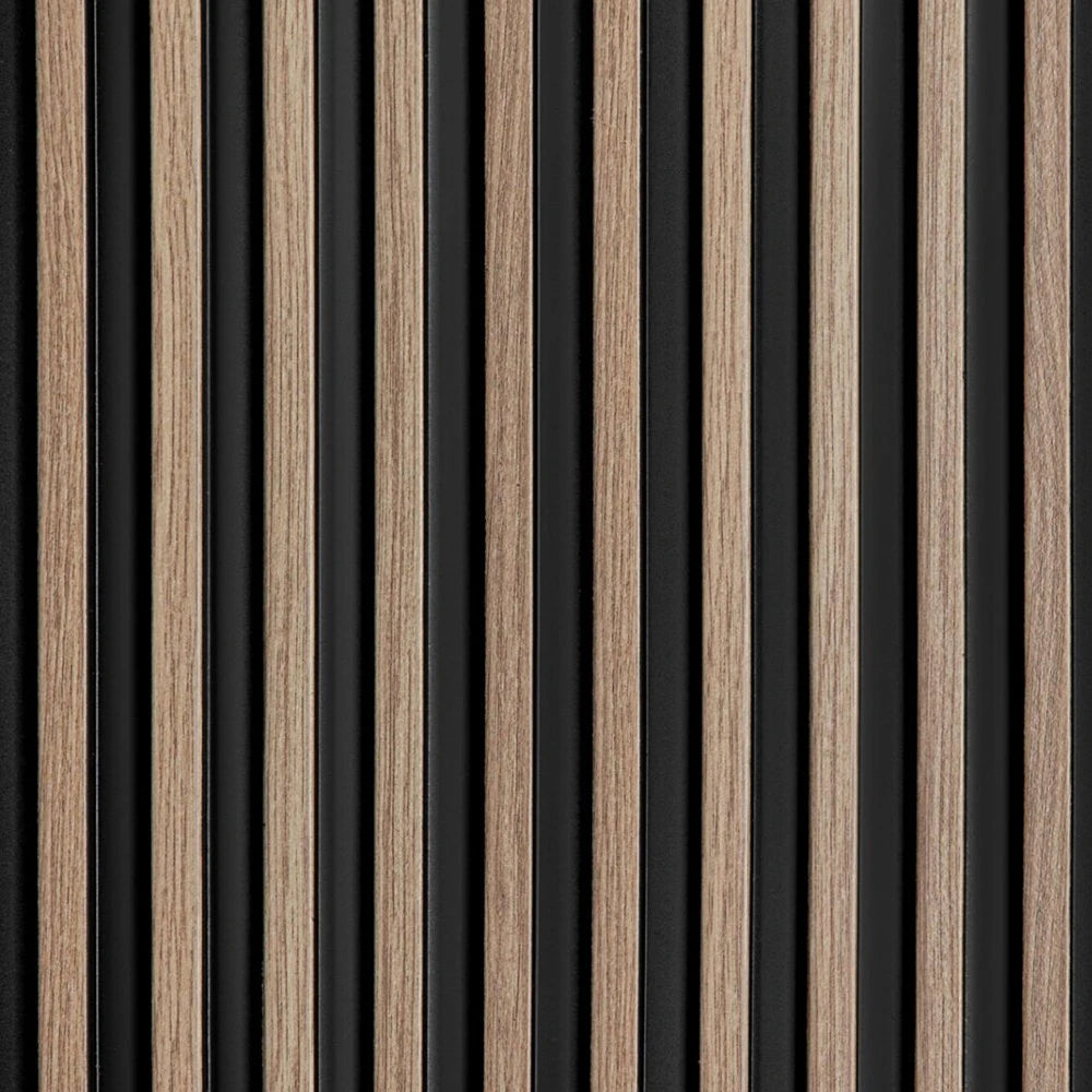 Panou decorativ riflaj polimer dur Lamelli Stretto Gray Oak