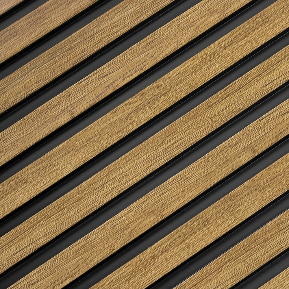 Panou decorativ riflaj polimer dur Lamelli Medio Natural Oak